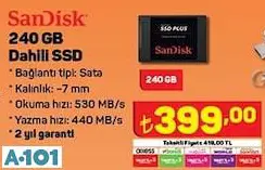 SANDİSK 240 GB DAHİLİ SSD DİSK